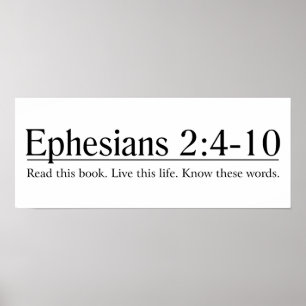Pôster Leia o 2:4 de Ephesians da bíblia - 10