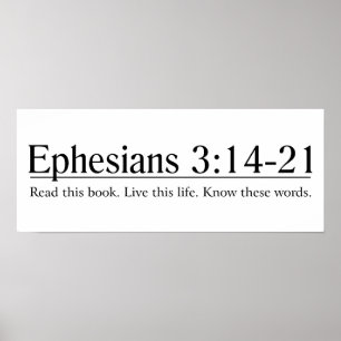 Pôster Leia o 3:14 de Ephesians da bíblia - 21