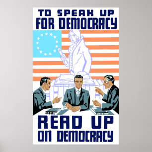 Pôster Leia Sobre Democracia