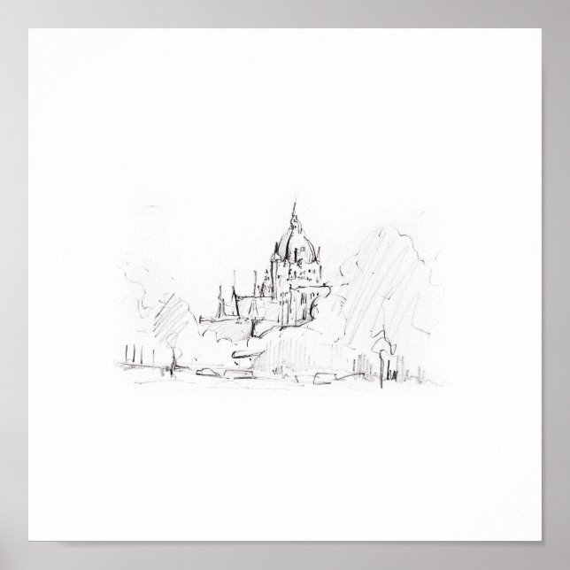 Poster Leinwanddruck Kunstdruck Hannover Rathaus (Frente)