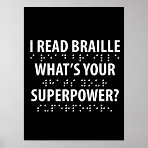 Poster Leio Braille Qual é o seu superpoder