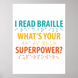 Poster Leio Braille Qual é o seu superpoder