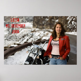 Pôster Leisa, dezembro de 2008