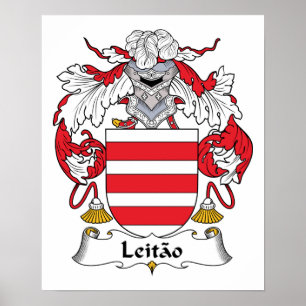Poster Leitao Family Crest