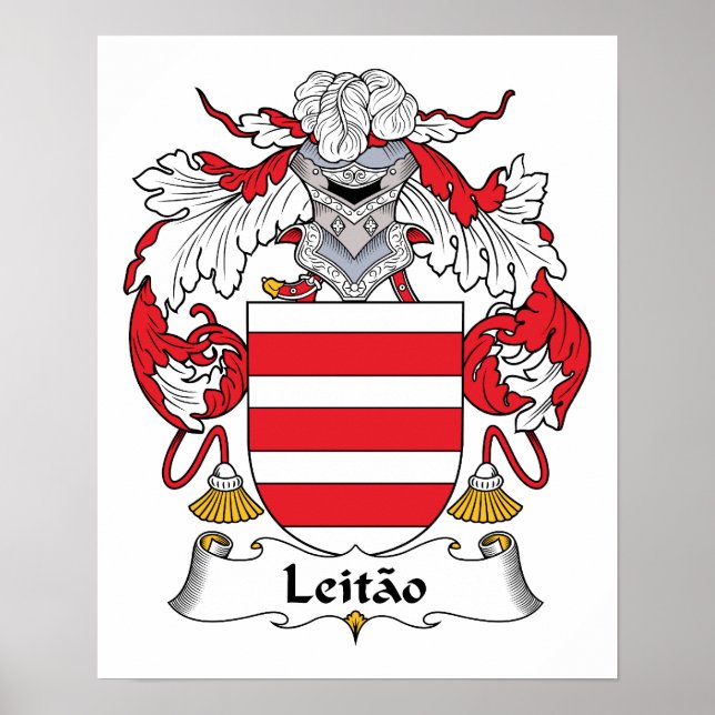 Poster Leitao Family Crest (Frente)