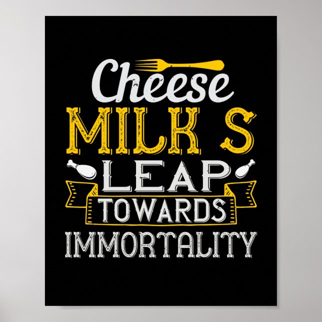 Poster Leite De Queijo Salto Para Imortalidade (Frente)