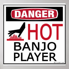 Pôster Leitor de Banjo Quente