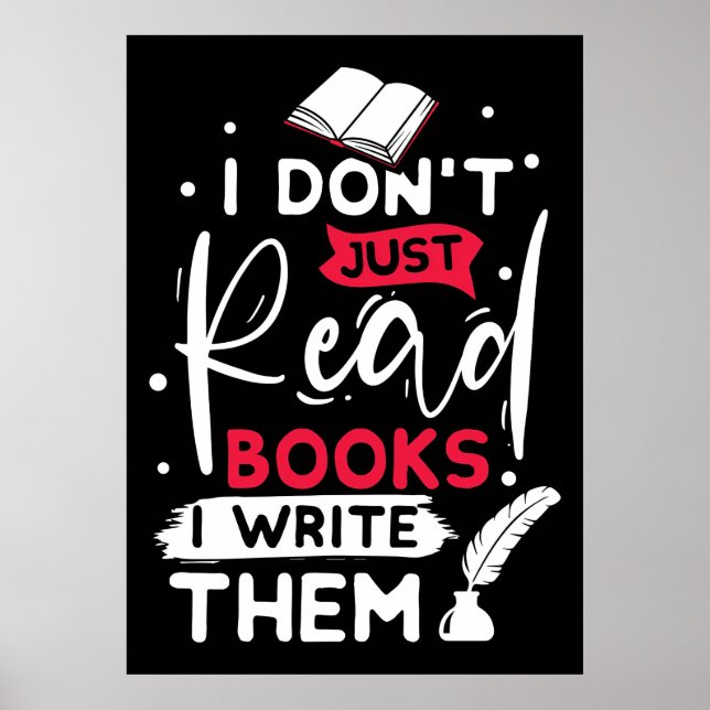 Poster Leitor Presente Não Li Apenas Livros (Frente)