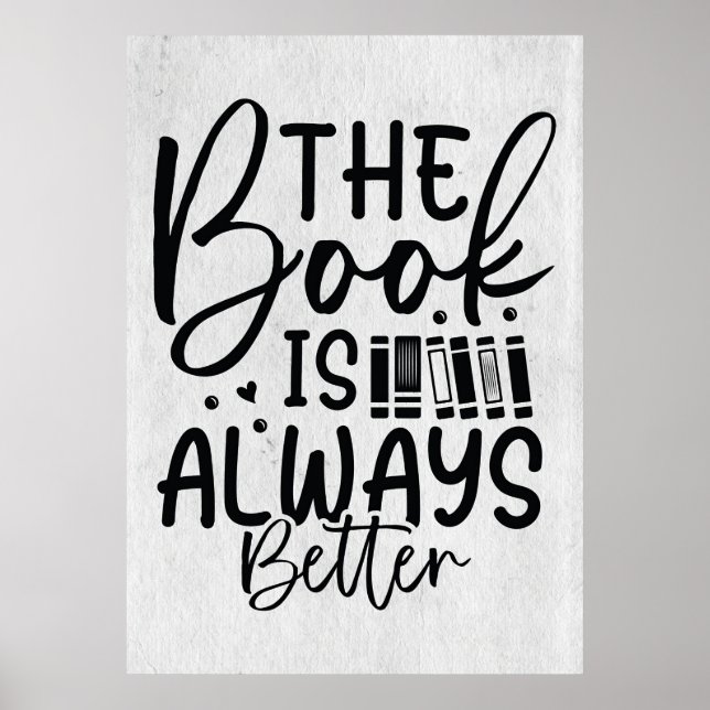 Poster Leitor Presente O Livro É Sempre Melhor (Frente)