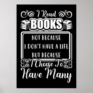 Poster Leitor Presente Tenho Muitos Livros
