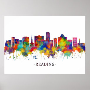Poster Leitura da Linha Skyline da Pensilvânia