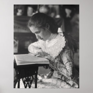 Pôster Leitura da menina do Victorian
