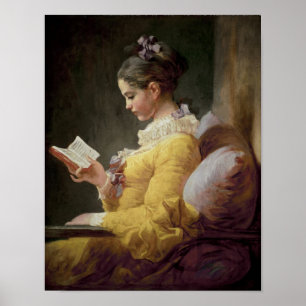 Poster Leitura da rapariga, c.1776
