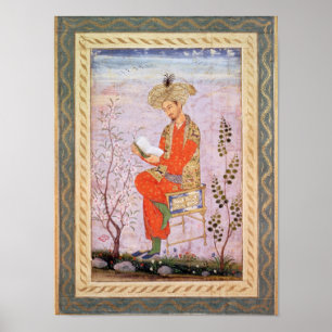 Pôster Leitura de Babur, Mughal