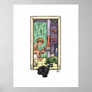 Pôster Leitura de Banheira