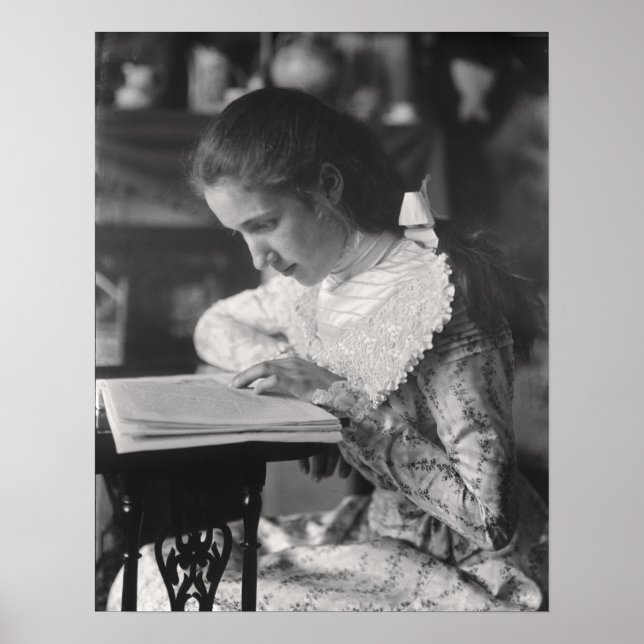 Pôster Leitura de Garota Vitoriana (Frente)