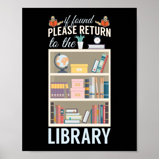 Poster Leitura De Livro Se Encontrado, Volte Para A Bibli (Frente)