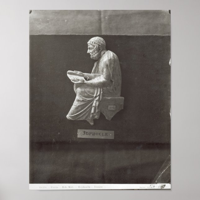 Pôster Leitura de poeta Sófocles (Frente)