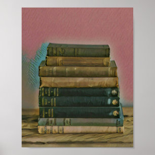 Poster Leitura de presente de trabalho de arte