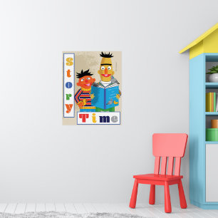 Poster Leitura de Sala de Aula Bert e Ernie