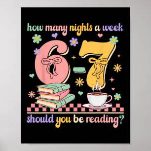 Poster Leitura Divertida 67 Professor Seis Sete Leitura 6