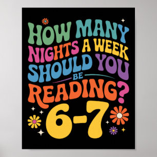 Poster Leitura Divertida 6 7 Seis Sete Meme Professor de