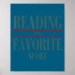 Poster Leitura Divertida É Meu Livro Favorito Srt Citação