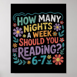 Poster Leitura Divertida Seis Sete Livro Meme Amante 67 P