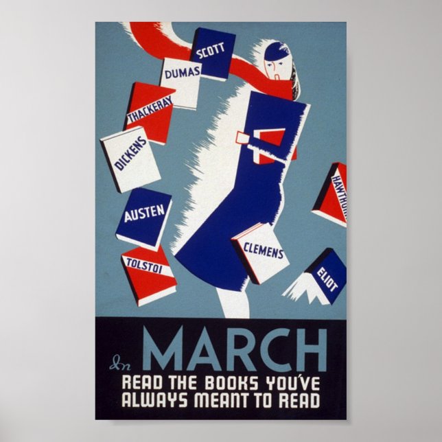 Pôster Leitura em deco (Frente)