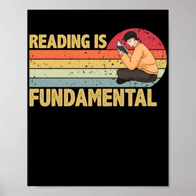 Poster Leitura Fundamental da Poesia do Bookworm Geeky (Frente)
