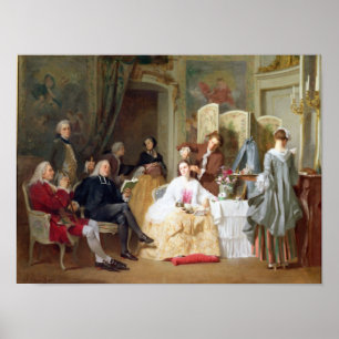 Pôster Leitura "Manon Lescaut" de Prevost do Abbe, 1856
