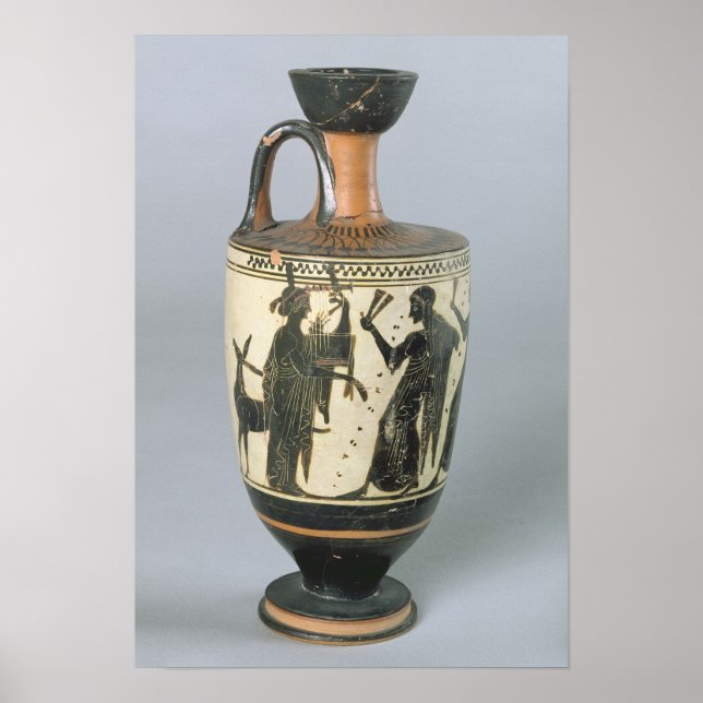 Pôster Lekythos de figuras negras (Frente)