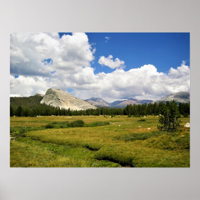 Poster Lembert Dome em Tuolumne Meadows, Yosemite, CA (Frente)