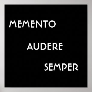 PÔSTER LEMBRANÇA AUDERE SEMPER