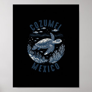 Poster Lembrança Das Férias No México Cozumel Homens W