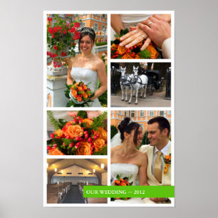 Poster Lembrança das memórias da colagem da foto da ban