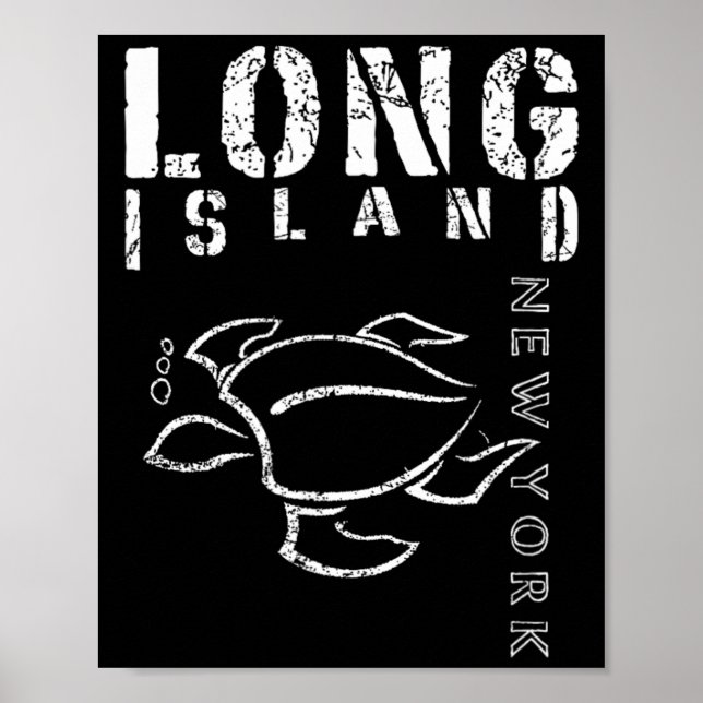 Poster Lembrança de Long Island Nova York (Frente)