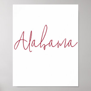 Poster Lembrança do Estado do Alabama