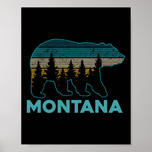 Poster Lembrança do Urso Pardo de Montana