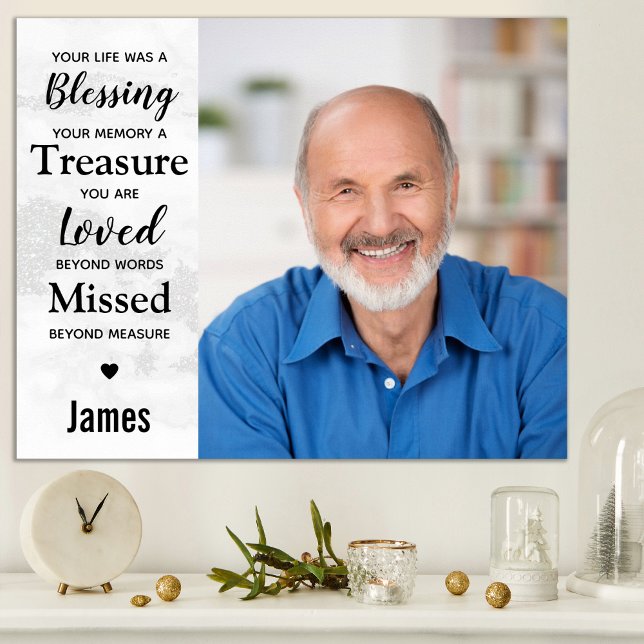 Poster Lembrança moderna de mármore para recordação de fo (Criador carregado)