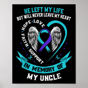 Poster Lembrança Na Memória Do Meu Tio Suicida Awarenes