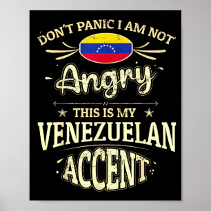 Poster Lembranças da Bandeira da Venezuela para Homens Ve