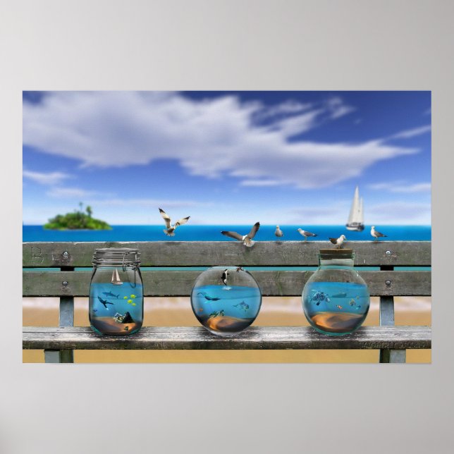 Poster lembranças da praia (Frente)