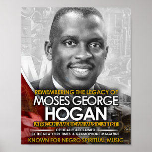 Poster Lembrando o legado de Moisés Hogan