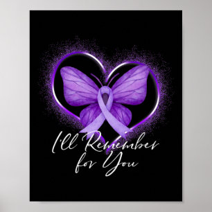 Poster Lembrar-me-ei da Consciência do Mal de Alzheimer R