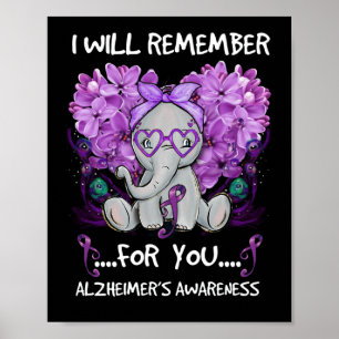 Poster Lembrar-me-ei da sua consciência do mal de Alzhei