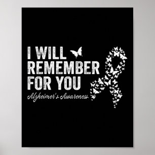 Poster Lembrar-Me-ei De Vocês Heimers Sensibilizarem Demê