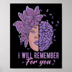 Poster Lembrar-Se-Á Da Sua Consciência De Alzheimerheimer