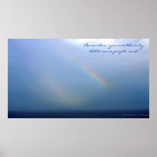 Pôster Lembrar ~ Você é a única Bíblia que algumas Pessoa (Frente)