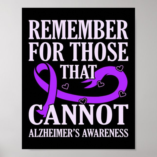 Poster Lembre-se daqueles que não conseguem o Alzheimer A (Frente)